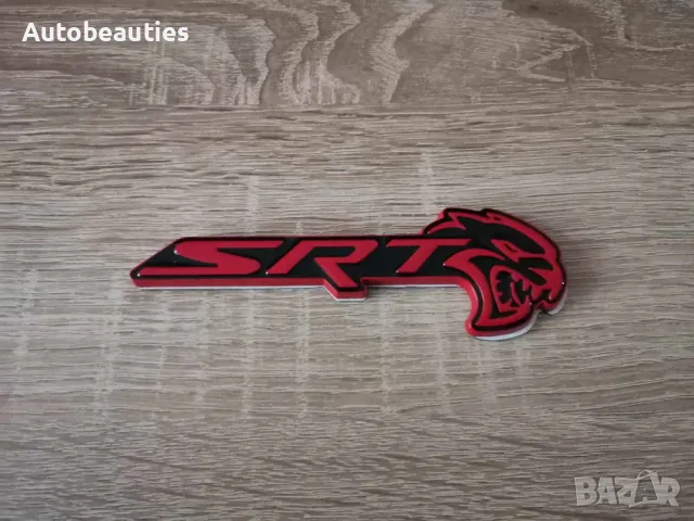 SRT Hellcat червено с черно емблема дясна, снимка 4 - Аксесоари и консумативи - 47977329