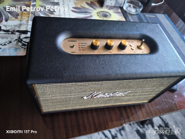 Промо ⭐ ⭐ ⭐ Marshall stanmore 1 + opt  Bluetooth тонколона , снимка 3 - Тонколони - 51519972