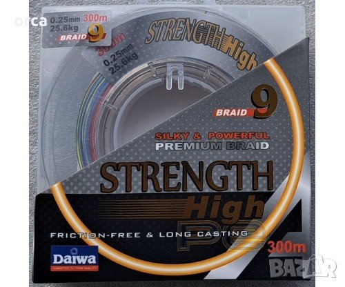 Плетено влакно Daiwa X9 Strength Braid 300 м Multi Color, снимка 3 - Такъми - 38646866