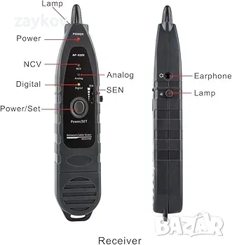 NOYAFA NF-8209 Усъвършенстван мрежов кабелен тестер Многофункционален кабелен тракер с PoE, снимка 3 - Други инструменти - 48002130