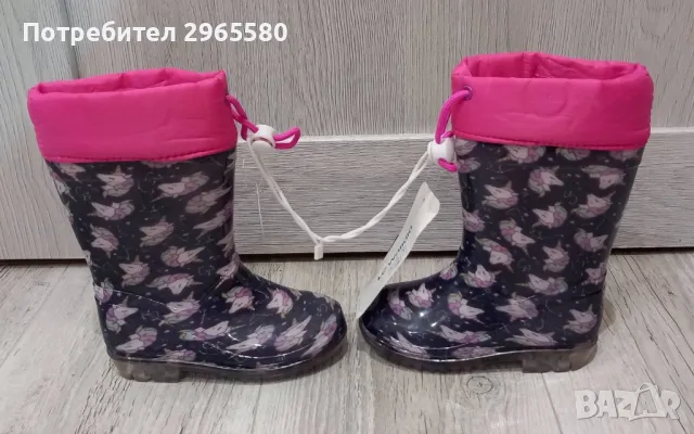 Нови гумени ботушки за момиче, н 25, снимка 2 - Детски боти и ботуши - 49146435