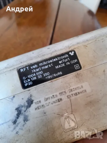 Стар мултицет RFT Mikroelektronik G 1004.500 #2, снимка 6 - Антикварни и старинни предмети - 47737698