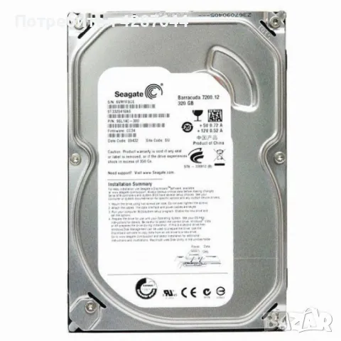 Хард диск 3.5" Seagate Barracuda 320 GB , снимка 1