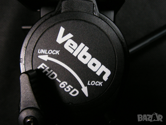 Фото панорамна глава: Velbon FHD-65D 3-Way Fluid Head, снимка 2 - Чанти, стативи, аксесоари - 36524153