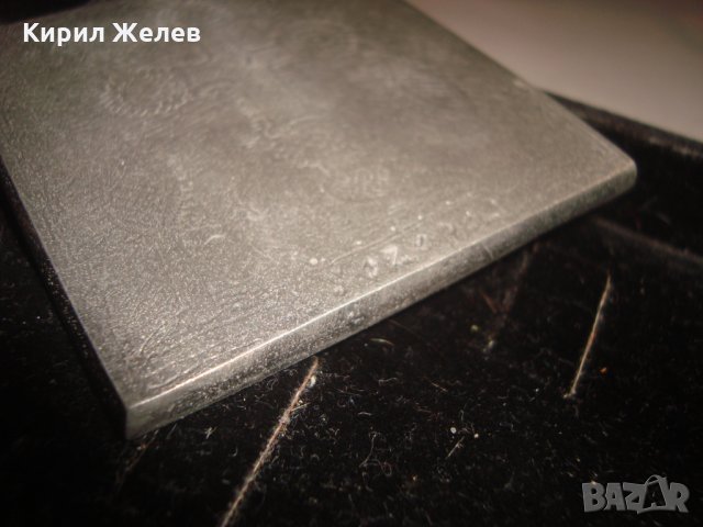 ДВУСТРАННА НАГРЪДНА МАСИВНА ПРАВОСЛАВНА ИКОНА МАЙСТОРСКА ИЗРАБОТКА БЯЛ СРЕБРИСТ МЕТАЛ СОЗОПОЛ 12687, снимка 10 - Колекции - 30695538