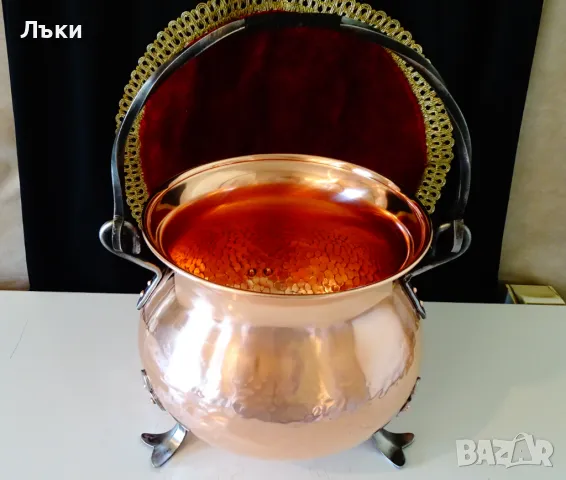 Меден котел,менче 6 л.,чиста червена мед. , снимка 9 - Антикварни и старинни предмети - 50169089