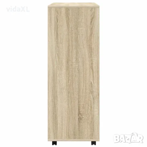 vidaXL Гардероб, дъб сонома, 80x40x110 см, инженерно дърво, снимка 4 - Гардероби - 56147842