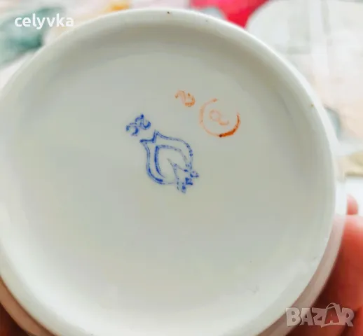 Руска порцеланова чаша - фабрика Новгород, снимка 3 - Чаши - 50183118