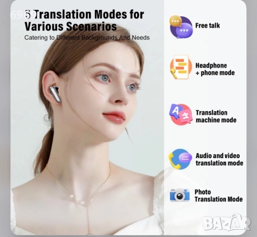 Al преводач, снимка 3 - Bluetooth слушалки - 52415164
