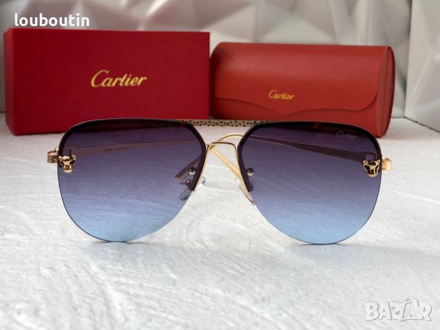 Cartier 2023 мъжки слънчеви очила авиатор унисекс дамски слънчеви очила, снимка 2 - Слънчеви и диоптрични очила - 42813452