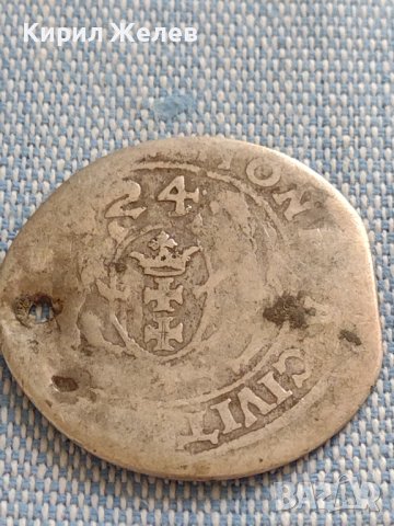 Сребърна монета Орт 1624г. Сигизмунд трети Данциг 13736, снимка 6 - Нумизматика и бонистика - 42929987