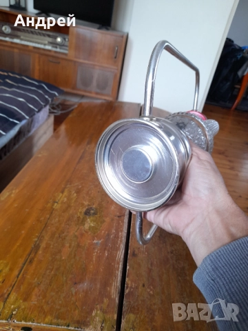 Стара декоративна лампа полилей, снимка 5 - Антикварни и старинни предмети - 52944827