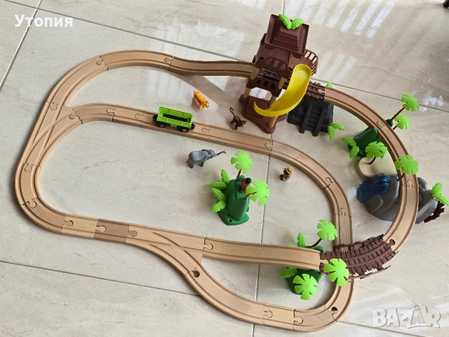 Дървена писта Playtive Jungle