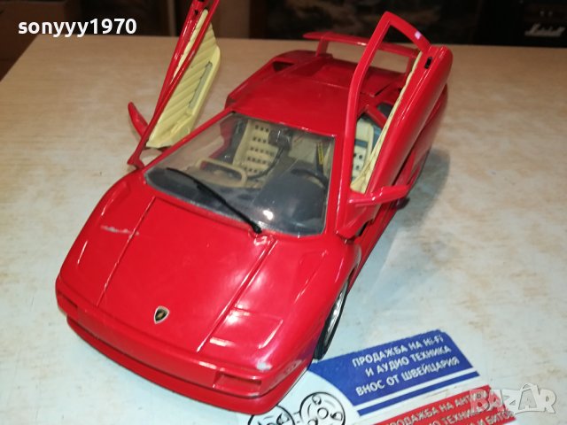 LAMBORGHINI DIABLO BURAGO 1/18-MADE IN ITALY-METAL ВНОС GERMANY 2910230942, снимка 13 - Колекции - 42764166