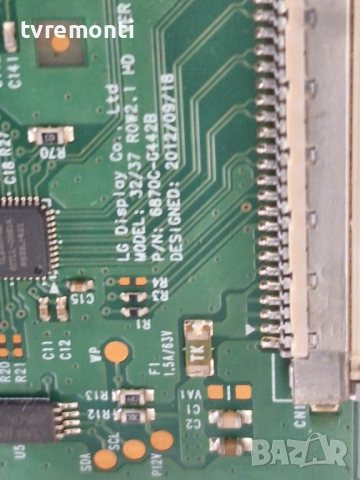 T-Con PCB 6870C-0442B 6871L-3203K ),за 32-инчов телевизор PHILIPS Модел 32PHH4309/88 , с дисплей TPT, снимка 2 - Части и Платки - 51906246