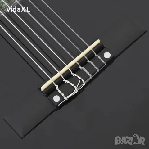 vidaXL Комплект класическа китара за начинаещи 8 части черен 3/4 36, снимка 7 - Китари - 56147660