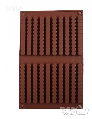 20 бр солети гризини пръчици къдрави солетки бар силиконов молд форма шоколад фондан и др, снимка 1 - Форми - 38329994