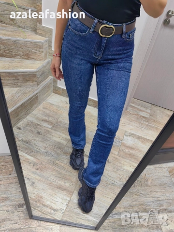 Дамски дънки с колан, снимка 4 - Дънки - 52732928