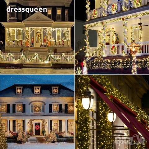 3706 Гирлянд с лед лампички и соларен панел, снимка 10 - Други стоки за дома - 37614000