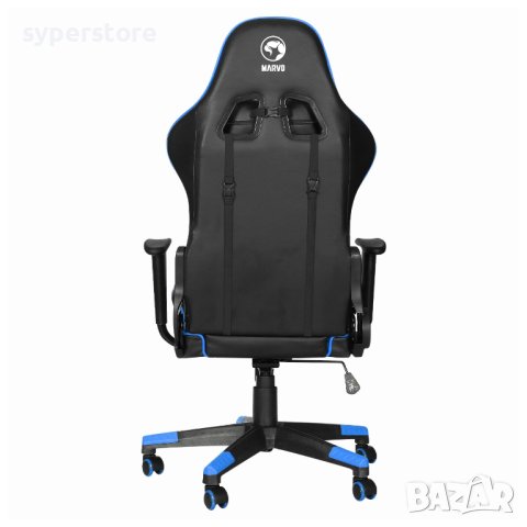 Геймърски стол Marvo CH-106-BL-V2 Синьо-Черен Ергономичен стол за геймъри, снимка 6 - Други стоки за дома - 40797586