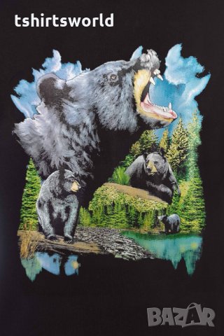 Нов мъжки суичър с трансферен печат Мечка, снимка 8 - Суичъри - 31639410