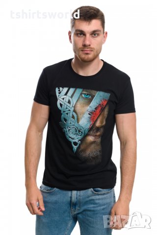 Нова мъжка тениска с дигитален печат на сериала Викинги, снимка 3 - Тениски - 28361669