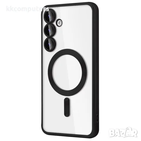 Калъф силикон Electro MagSafe Прозрачен Камера Protect /Черна-рамка/ за SAMSUNG A55 Баркод : 3131880