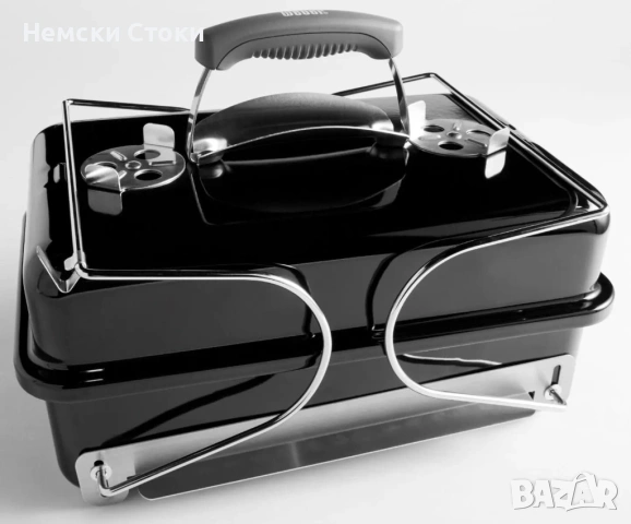 Преносимо барбекю на въглища Weber - Go-Anywhere, скара 42 х 26 cm, черно, снимка 3 - Барбекюта - 53961628