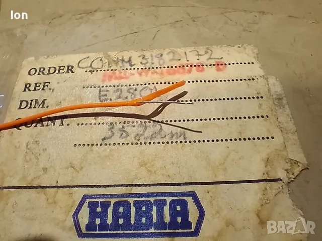 Монтажен посребрен проводник едножилен с тефлонова изолация 0.25мм HABIA, оранжев на цвят