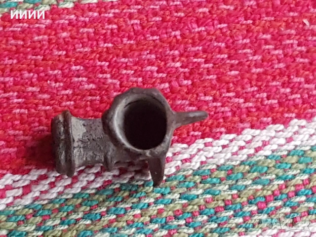 Османска бронзова лула , снимка 4 - Антикварни и старинни предмети - 53141419