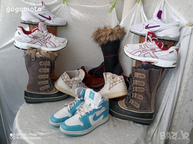 Nike® AIR Jordan® унисекс маратонки кецове баскет кецове, синьо белите Nike® AIR Jordan®, 39 - 40, снимка 8 - Маратонки - 44244312