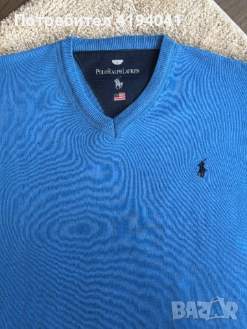 Мъжки пуловер нов L размер POLO RALPH LAUREN, снимка 2 - Пуловери - 52968688