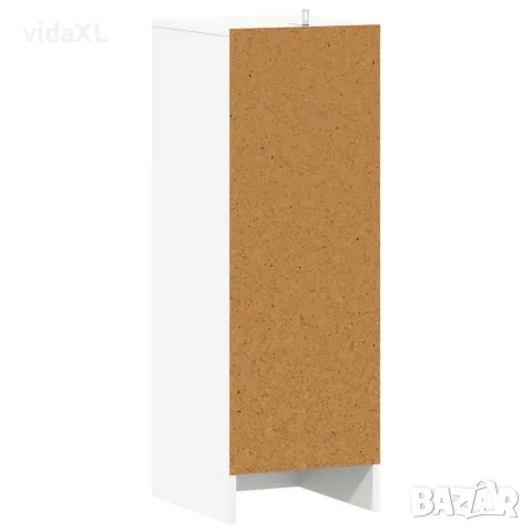 vidaXL Шкаф за обувки, бял, 32x35x92 см, инженерно дърво, снимка 6 - Шкафове - 56147866