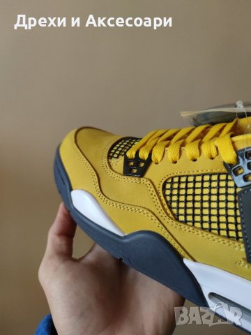 Nike Air Jordan 4 Retro Lightning Yellow Pikachu Нови Кецове Обувки Маратонки Размер 39 , снимка 12 - Кецове - 38295780