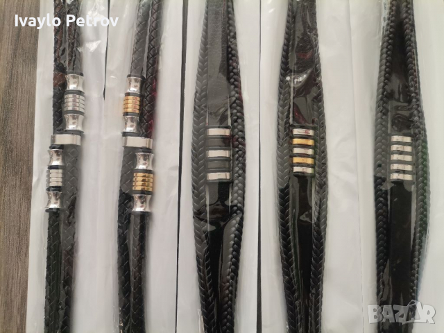 Луксозни мъжки гривни естествена кожа - различни модели , снимка 7 - Гривни - 35428501