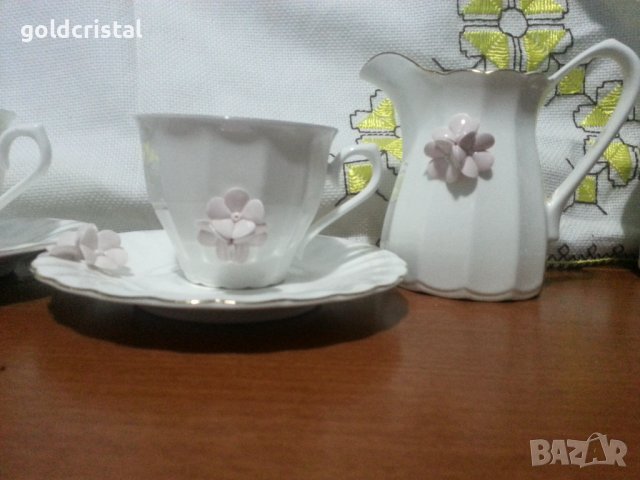 български костен порцелан Бононя чаши за кафе Нона, снимка 2 - Антикварни и старинни предмети - 44328120