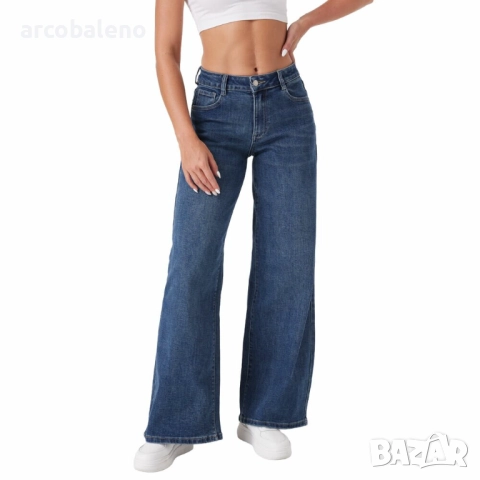 Дамски дънки с висока талия , снимка 3 - Дънки - 52626954