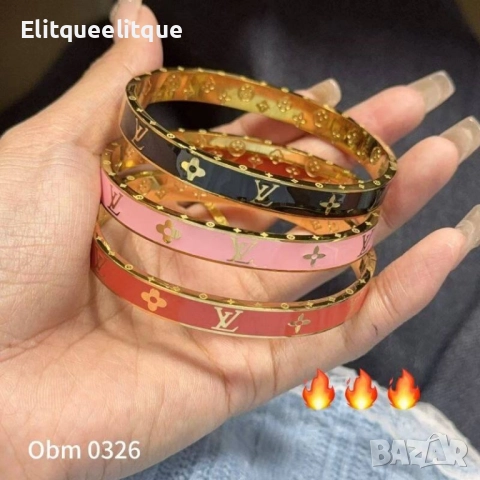 гривни от висококачествена стомана hermes chanel louis vuitton , снимка 13 - Гривни - 52185521