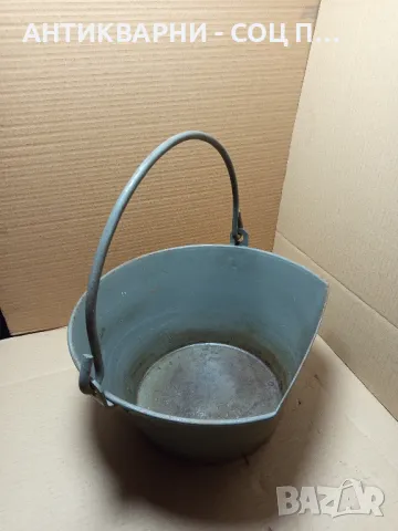 Соц Стар Метален Съд За Въглища., снимка 3 - Антикварни и старинни предмети - 50011706