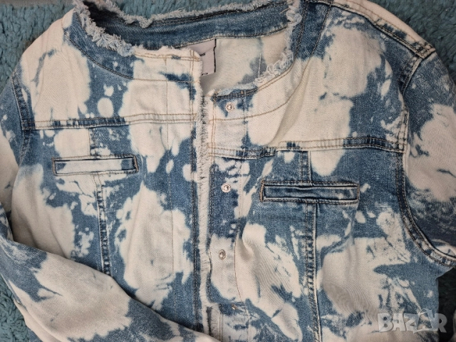 дънково яке с петна, снимка 3 - Якета - 52428760