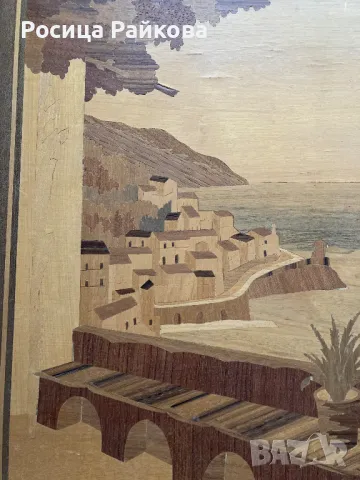 Дървена картина, снимка 6 - Антикварни и старинни предмети - 50272077