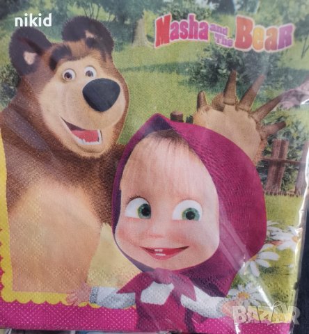 Маша и мечока сказки 10 парти салфетки рожден ден