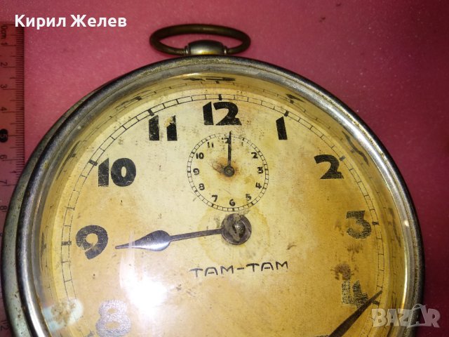 KIENZLE TAM-TAM Стар РЯДЪК КОЛЕКЦИОНЕРСКИ НЕМСКИ МЕХАНИЧЕН БУДИЛНИК от ЦАРСКО ВРЕМЕ 43677, снимка 2 - Антикварни и старинни предмети - 44466579