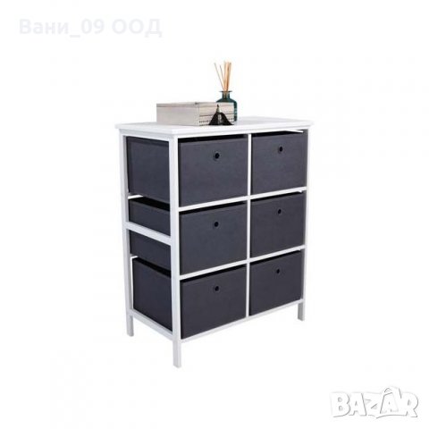 Комод от МДФ плюс 6 текстилни коша, снимка 5 - Скринове - 34965772