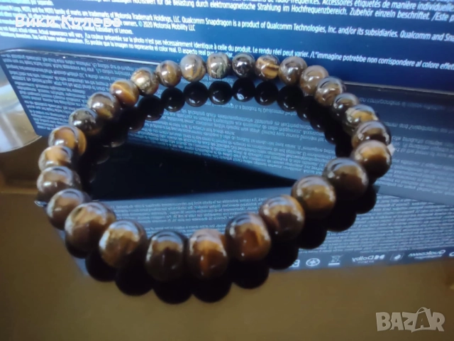 Гривна от Тигрово Око - Камък на Късмета и Защитата , снимка 3 - Гривни - 52809497