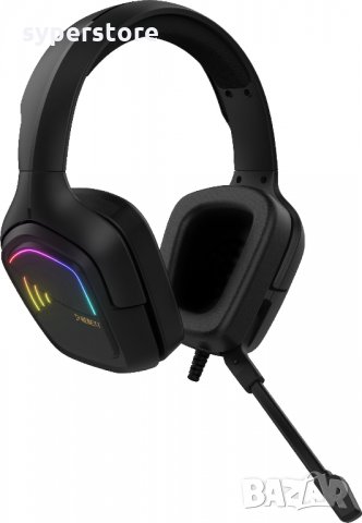 Слушалки с микрофон Геймърски Gamdias HEBE E2 Черни с RGB подсветка Gaming Headset, снимка 4 - Слушалки за компютър - 33748612