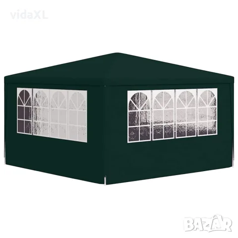 vidaXL Професионална парти шатра със стени 4х4 м зелена 90 г/м², снимка 6 - Къмпинг мебели - 56147599