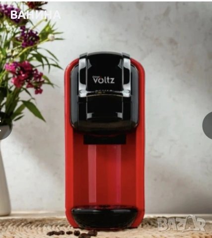 Еспресо машина за мляно кафе и капсули 8в1 Oliver Voltz OV51171B5, 1450W, 19 bar, Черен/червен

, снимка 4 - Кафемашини - 54080978