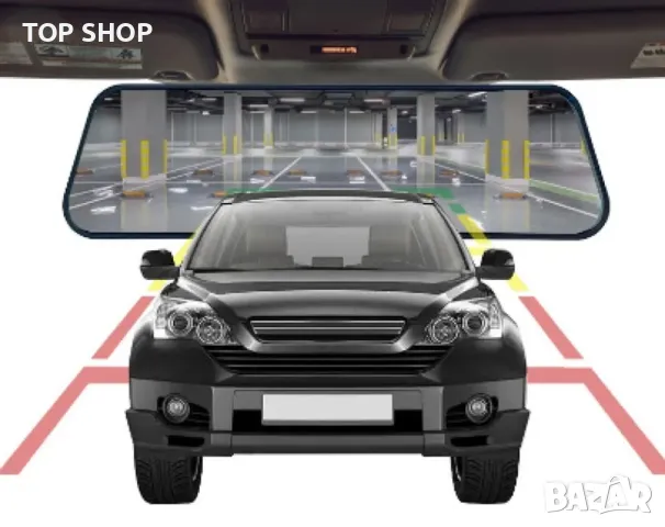 Видеорегистратор в огледало за обратно виждане за автомобил, снимка 4 - Аксесоари и консумативи - 49417868