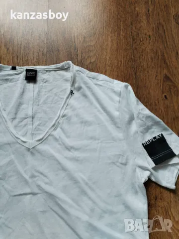 Replay Beachwear - страхотна мъжка тениска КАТО НОВА ХС, снимка 4 - Тениски - 50211598